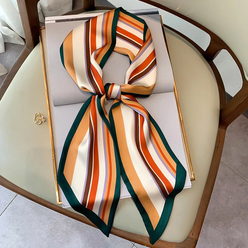 Luxury Bags To Sell - Nowa Luksusowa Wąska Krótka Apaszka Jedwabna
