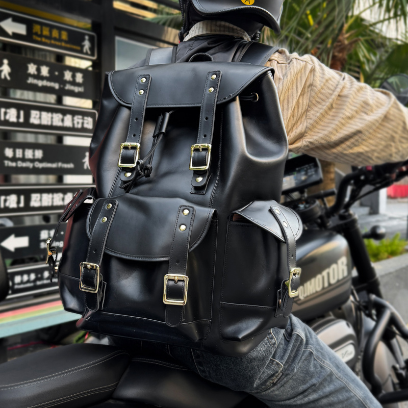 Luxury Bags For School - Nowości Skórzany Plecak Luksusowy Męski Prawdziwa