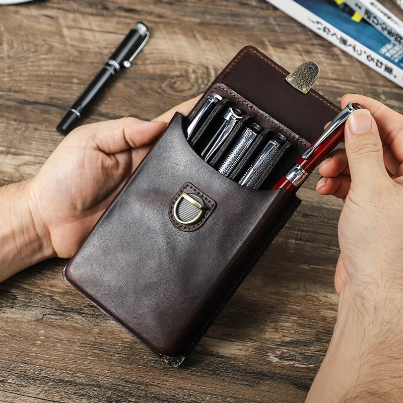 Luxury Bags For School - Luksusowy, ręcznie wykonany piórnik z prawdziwej